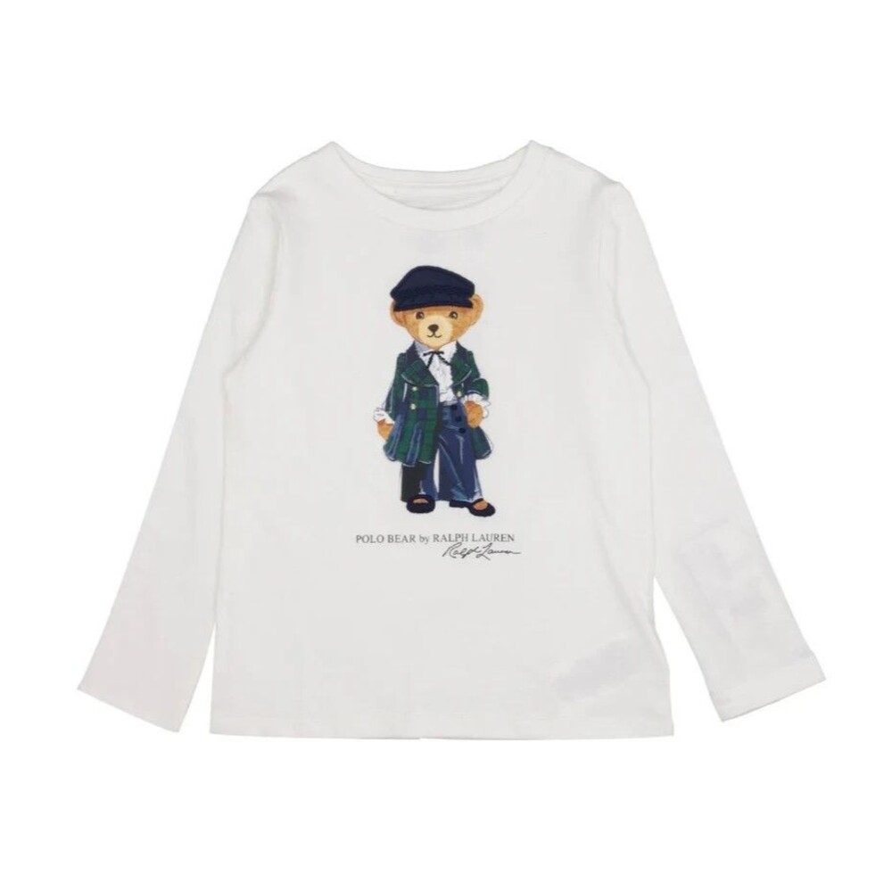 NWT POLO RALPH LAUREN GIRLS SZ 5,6X POLO BEAR T SHIRT